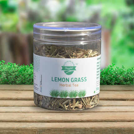Organic Lemon Grass Herbal Tea, Essense of Lemon, 50g Jar