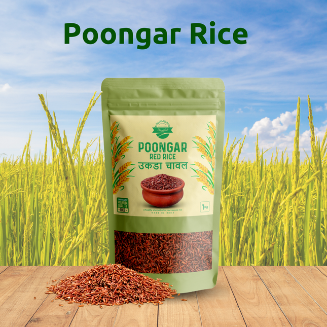 Poongar Red Rice, Traditional Low GI Healthy Rice 1kg