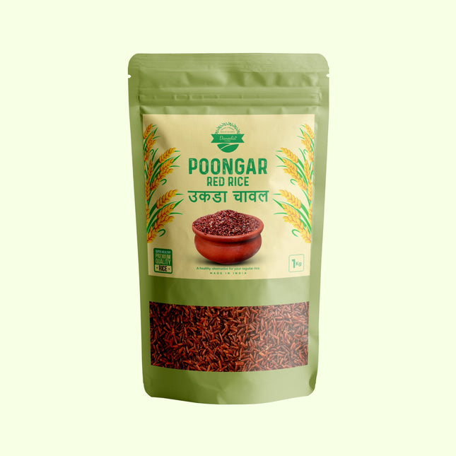 Poongar Red Rice, Traditional Low GI Healthy Rice 1kg