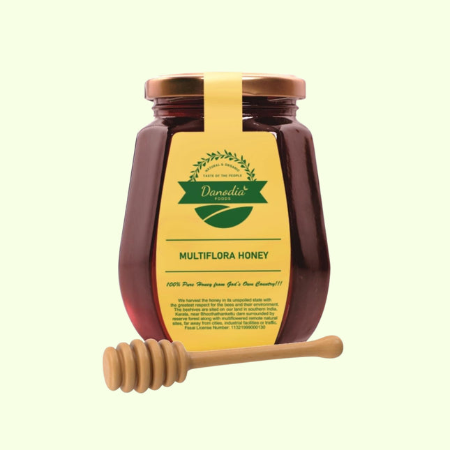 Organic Multiflora Raw Honey, Unprocessed & Purified