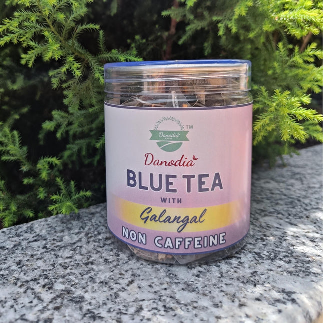 Organic Blue Pea Tea with Galangal, Green Tea - 20 sachets