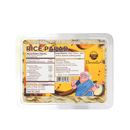 Danodia Foods Rice Papad - 250g