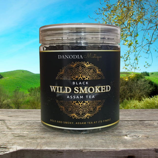 Real Organic Assam Black Tea, Strong Flavour - Wild Smoked 100g