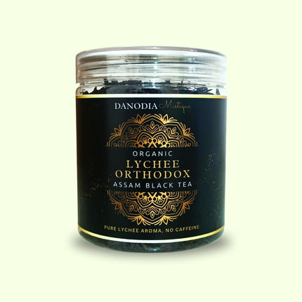 Organic Lychee Orthodox Assam Black Tea, Lychee Flavoured 100g
