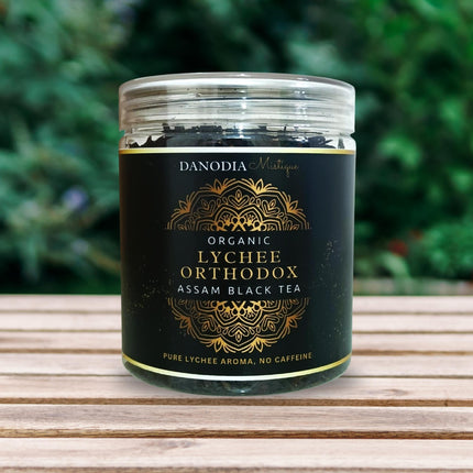 Organic Lychee Orthodox Assam Black Tea, Lychee Flavoured 100g