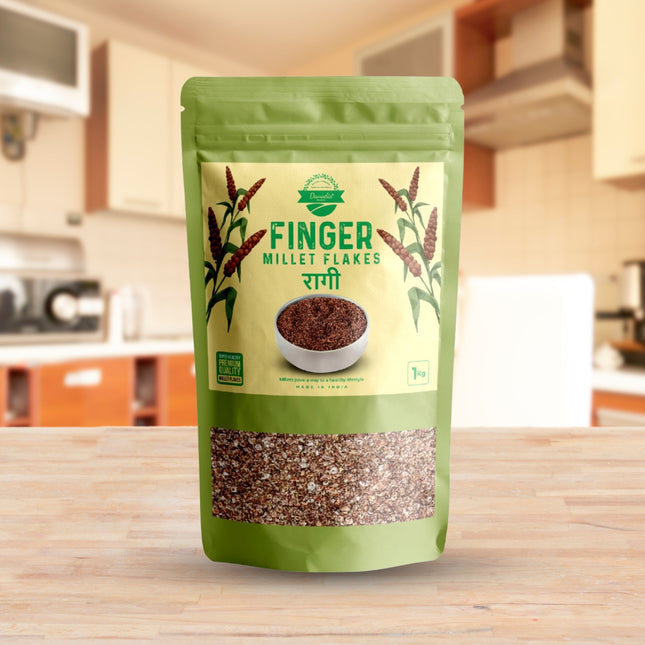 Organic Finger Millet Flakes (Ragi), Crunchy Millet Flakes 1kg