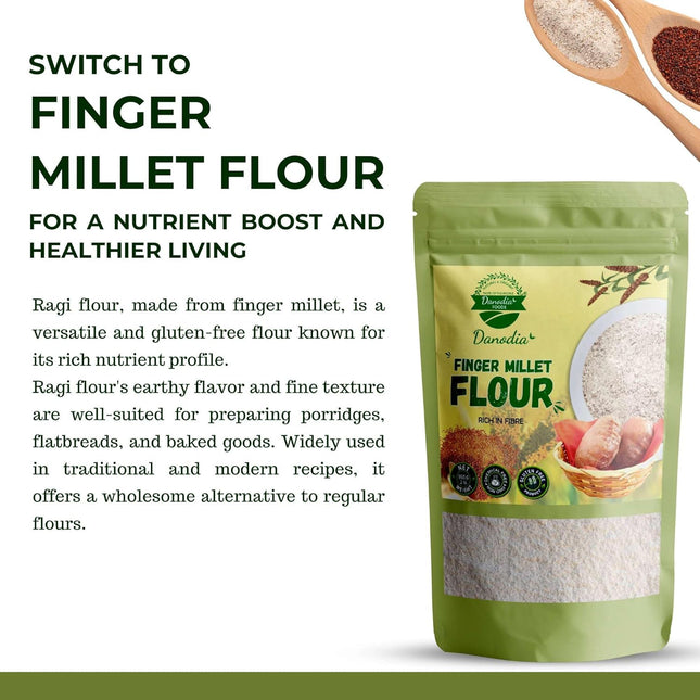 Organic Finger Millet Flour (ragi), Better Than Wheat Flour 950g