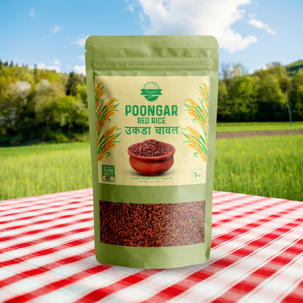 Poongar Red Rice, Traditional Low GI Healthy Rice 1kg