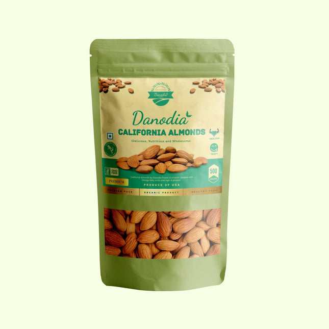Premium California Almonds, Handpicked Nuts 500g