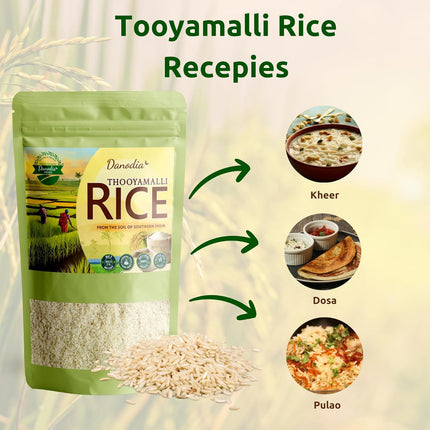 Organic Thooya Malli Rice, Low GI Traditional Rice 950g