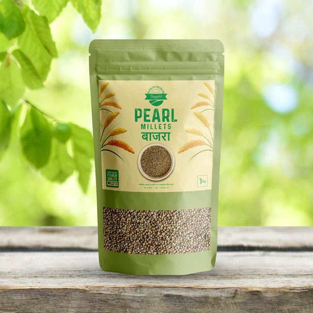Organic Pearl Millet (Bajra), Whole Grain Millet 1kg