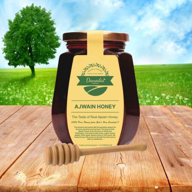 Organic Ajwain Honey, Pure, Unprocessed, Purified Honey