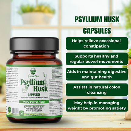 Danodia Foods Psyllium Husk Capsules - 300 Capsules