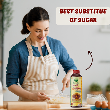 Danodia Foods LIQUID JAGGERY SYRUP (700g/1.54 lb) | Natural Sweetener from Sugarcane | No Preservatives | Rich in Minerals | Alternative to Refined Sugar