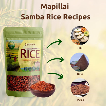 Mappillai Samba Rice (Red), Low GI Traditional Rice 950g