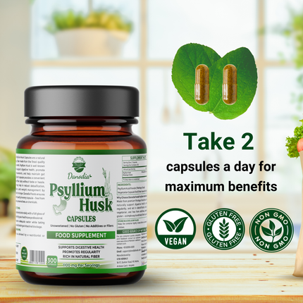 Danodia Foods Psyllium Husk Capsules - 300 Capsules