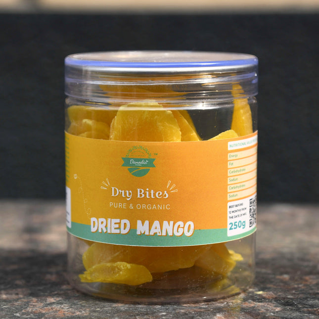 Dried & Sweetened Mango Slices, Premium Dried Fruit 250g