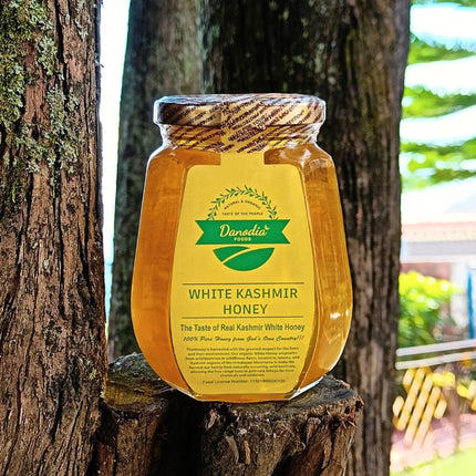 Organic White Kashmir Raw Honey, Unprocessed & Purified