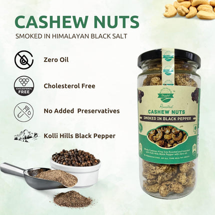 Roasted Cashew Black Pepper, Tossed with Virgin Olive Oil 200g