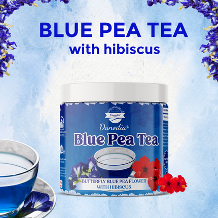 Danodia Foods Blue Pea Tea With Wild Hibiscus, Herbal Tea Blend