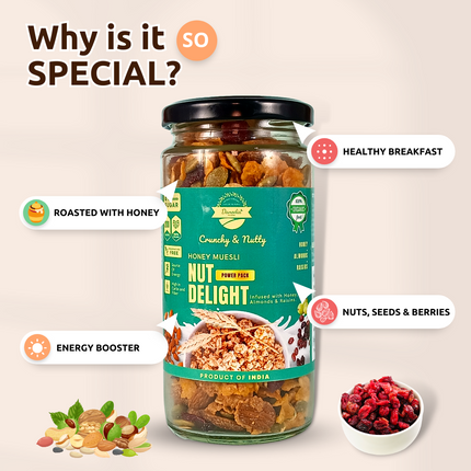 Honey Muesli Nut Delight Nuts & Berries Roasted with Honey 200g