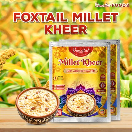 Danodia Foods Foxtail Millet Pudding 120g (Pack of 2) |Just add hot water