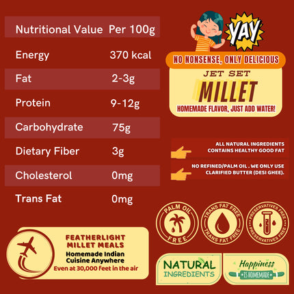 Danodia Foods Foxtail Millet Pudding 120g (Pack of 2) |Just add hot water