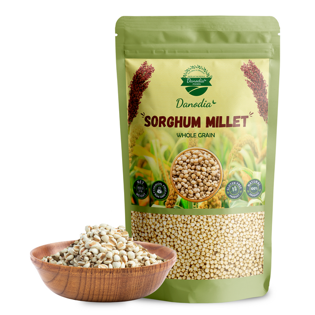 Organic White Sorghum Millet (Jowar/Jawar), Whole Grain 950g