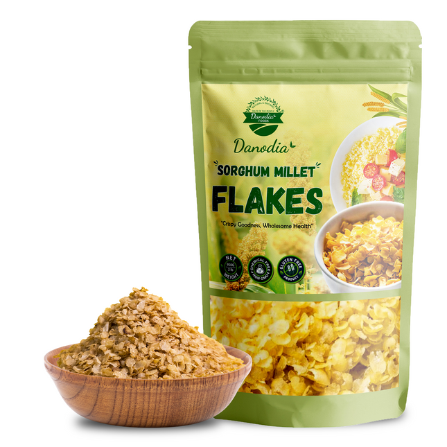 White Sorghum Flakes, Premium Breakfast Millet Flakes 950g