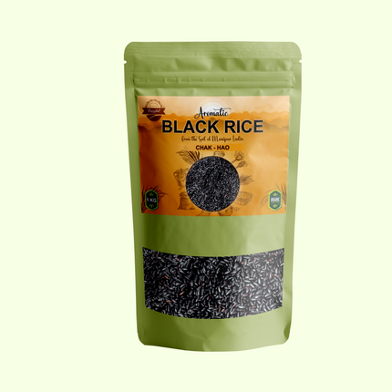 Organic Aromatic Black rice (Chak - Hao Sticky Manipuri Rice)- 1 Kg