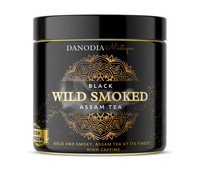 Real Organic Assam Black Tea, Strong Flavour - Wild Smoked 100g