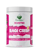 Danodia Foods Organic Roasted Finger Millet (RAGI) Crisp, Vegan, Low Fat & Gluten Free Indian Snack with Asafoetida and Cumin, 8.8 oz